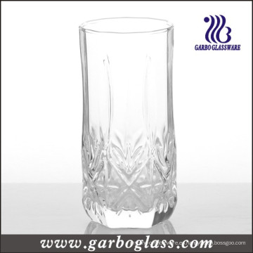 12oz grabado soplando vaso de vidrio